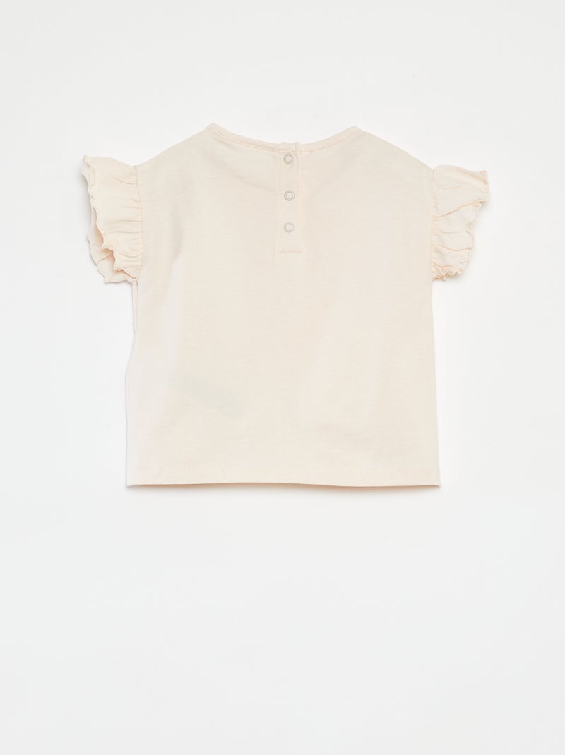 T-shirt a maniche corte con volant 'Bluey' ROSA - Kiabi