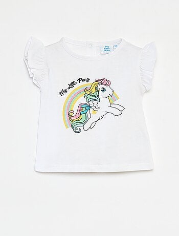 T-shirt a maniche corte con volant 'My Little Pony'