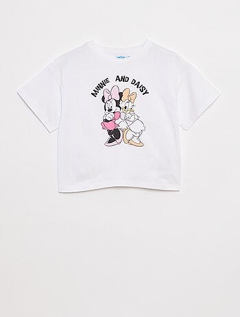 T-shirt a maniche corte cropped 'Minnie' 'Disney'