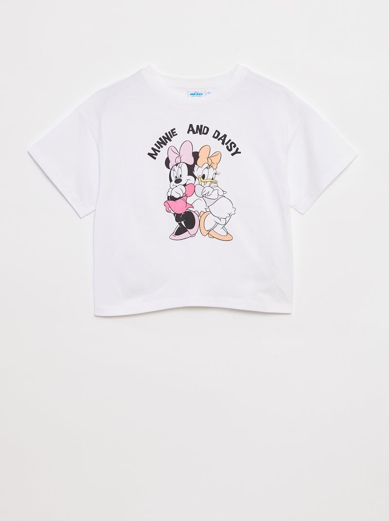T-shirt a maniche corte cropped 'Minnie' 'Disney' Beige - Kiabi