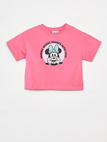 T-shirt a maniche corte cropped 'Minnie' 'Disney'
