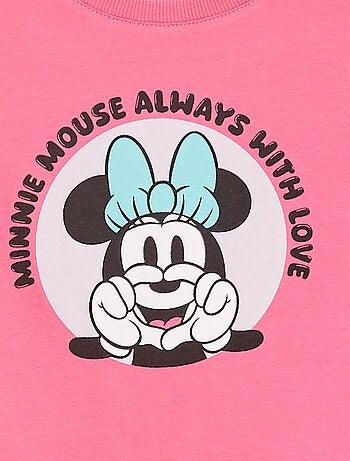 T-shirt a maniche corte cropped 'Minnie' 'Disney'