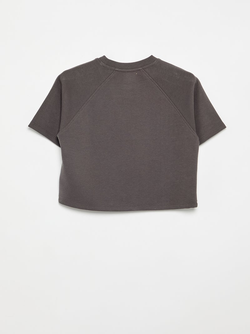 T-shirt a maniche corte dalla vestibilità ampia Grigio - Kiabi