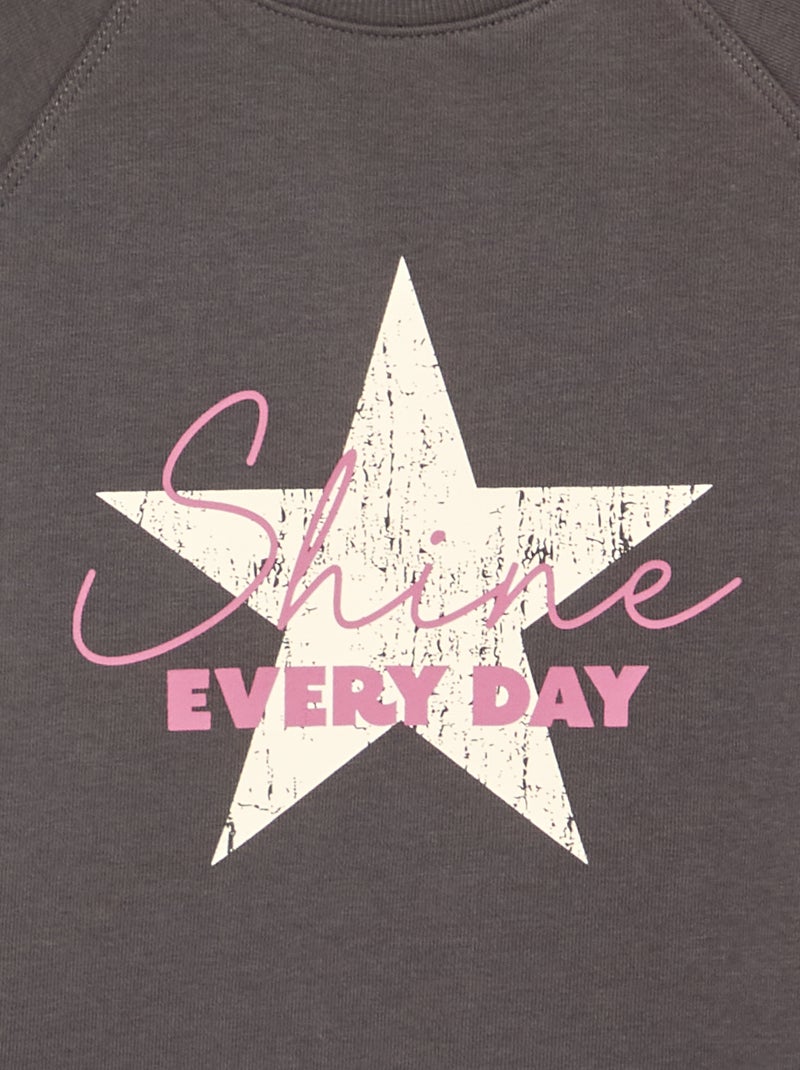 T-shirt a maniche corte dalla vestibilità ampia Grigio - Kiabi