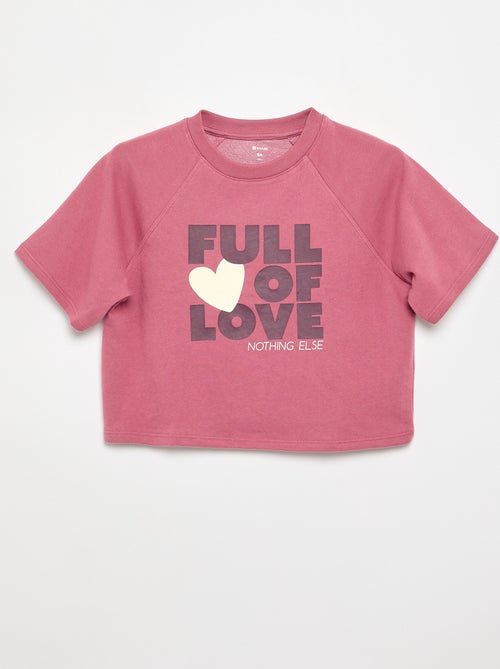T-shirt a maniche corte dalla vestibilità ampia - Kiabi
