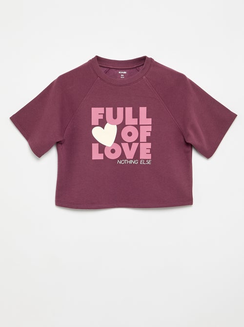 T-shirt a maniche corte dalla vestibilità ampia - Kiabi