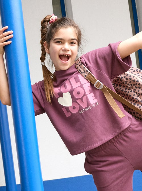 T-shirt a maniche corte dalla vestibilità ampia - Kiabi