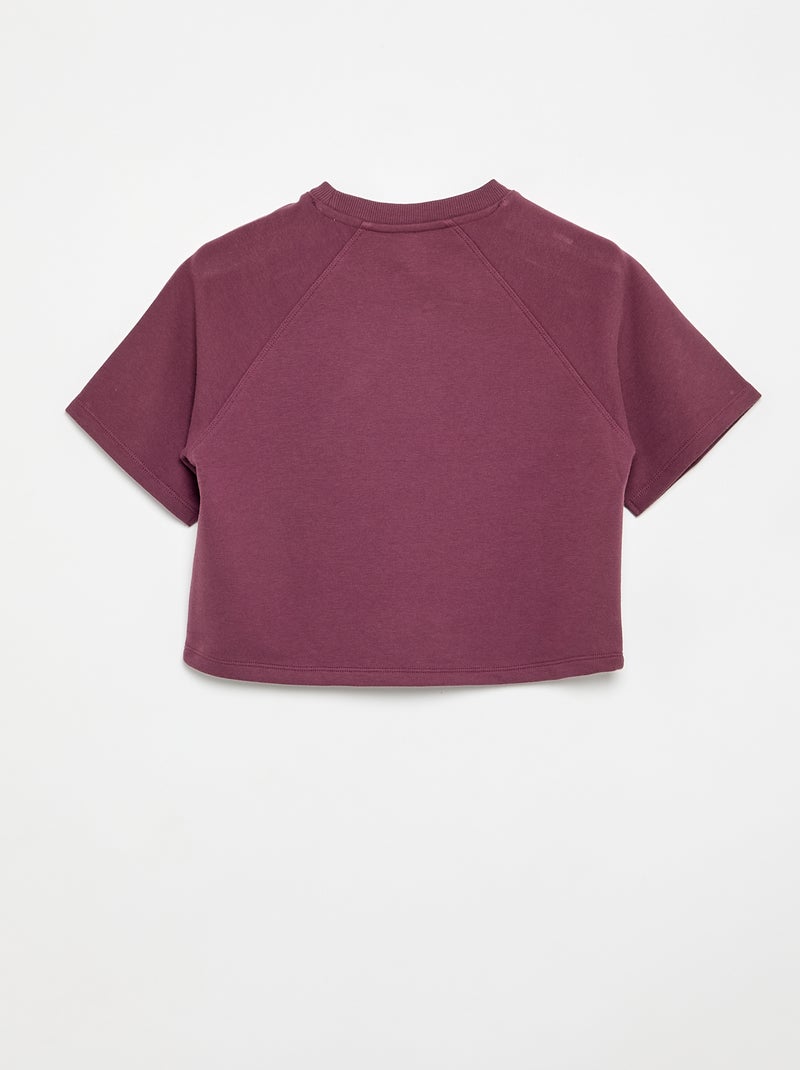 T-shirt a maniche corte dalla vestibilità ampia Viola - Kiabi