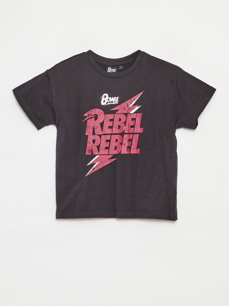 T-shirt a maniche corte 'David Bowie' NERO - Kiabi