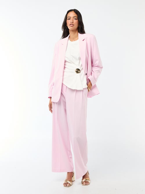 T-shirt a maniche corte drappeggiato con dettaglio gioiello - Kiabi