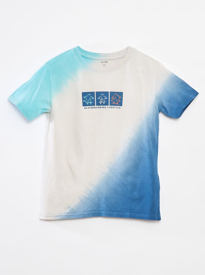 T-shirt a maniche corte e scollo tondo Blu - Kiabi