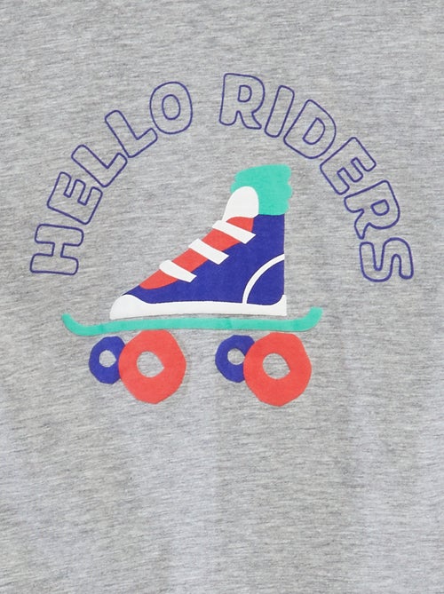 T-shirt a maniche corte e scollo tondo con stampa - Kiabi