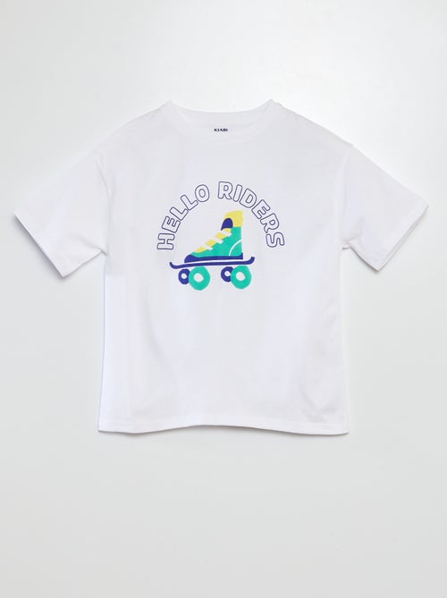 T-shirt a maniche corte e scollo tondo con stampa - Kiabi