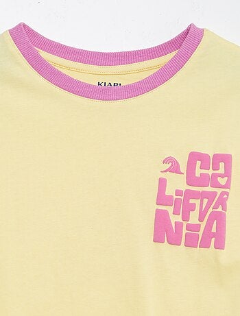 T-shirt a maniche corte e scollo tondo con stampa