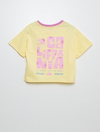 T-shirt a maniche corte e scollo tondo con stampa