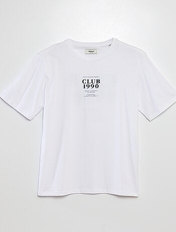 T-shirt a maniche corte e scollo tondo con stampa 'Produkt'