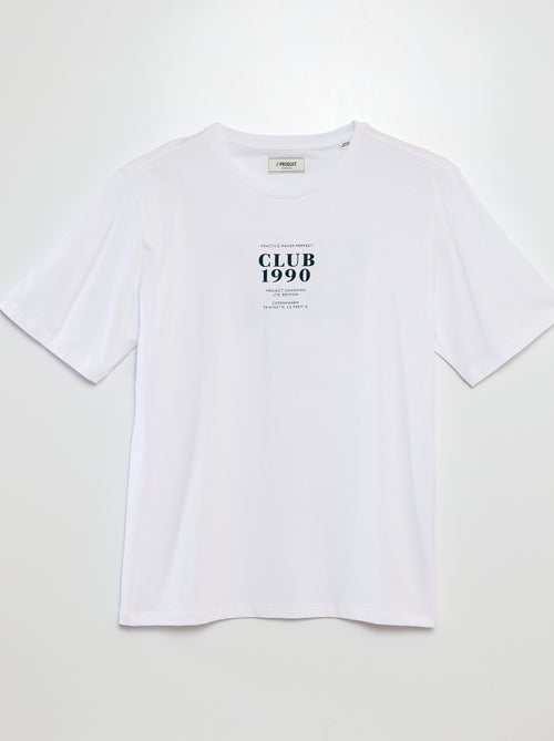 T-shirt a maniche corte e scollo tondo con stampa 'Produkt' - Kiabi