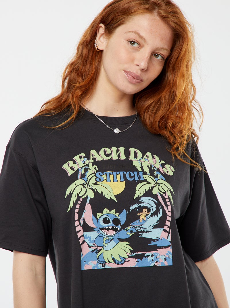 T-shirt a maniche corte e scollo tondo 'Disney' GIALLO - Kiabi