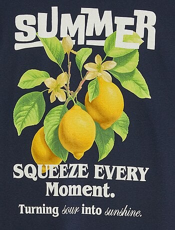 T-shirt a maniche corte e scollo tondo 'Produkt'