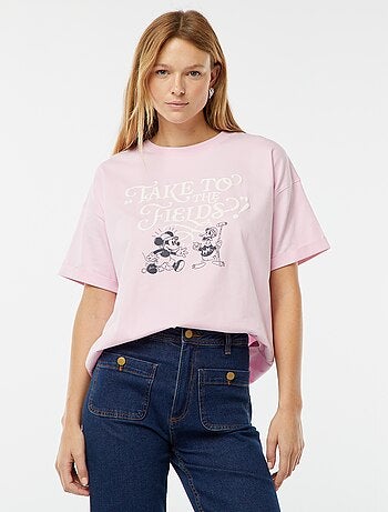 T-shirt a maniche corte e scollo tondo 'Topolino' 'Disney'