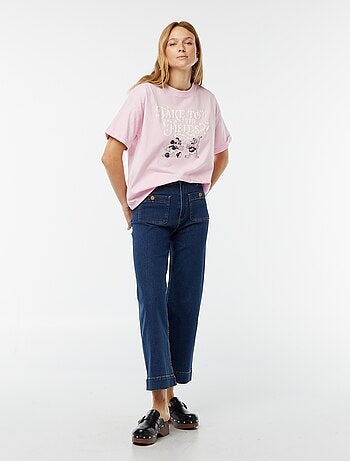 T-shirt a maniche corte e scollo tondo 'Topolino' 'Disney'
