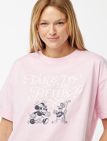 T-shirt a maniche corte e scollo tondo 'Topolino' 'Disney'