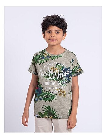T-shirt a maniche corte girocollo puro cotone NABANE-J