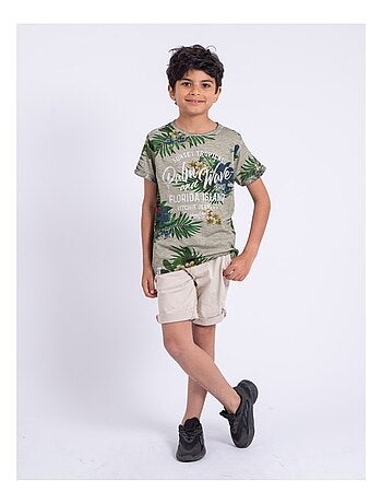 T-shirt a maniche corte girocollo puro cotone NABANE-J