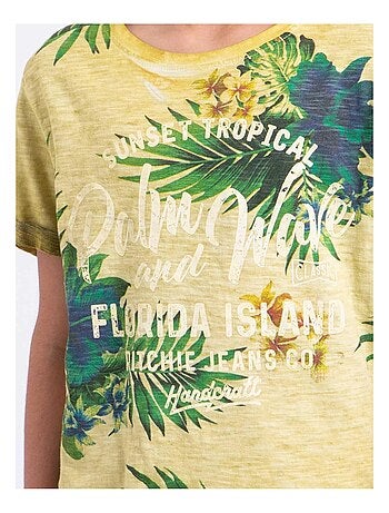 T-shirt a maniche corte girocollo puro cotone NABANE-J