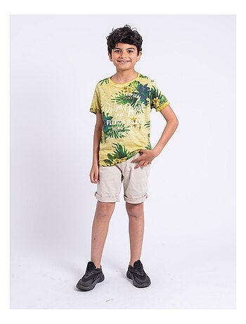 T-shirt a maniche corte girocollo puro cotone NABANE-J