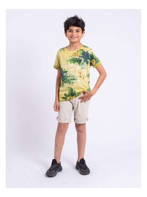 T-shirt a maniche corte girocollo puro cotone NABANE-J - Kiabi