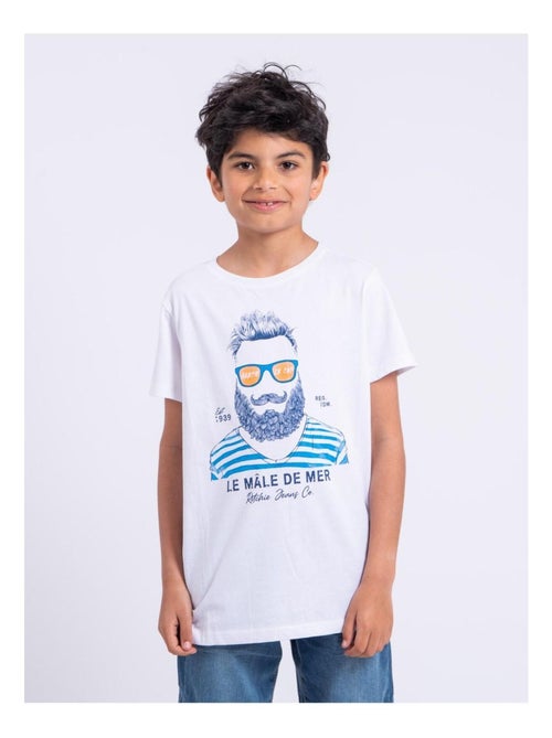T-shirt a maniche corte girocollo puro cotone NABARZU-J - Kiabi