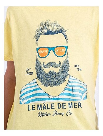 T-shirt a maniche corte girocollo puro cotone NABARZU-J