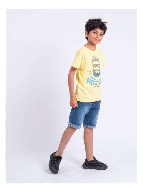 T-shirt a maniche corte girocollo puro cotone NABARZU-J - Kiabi