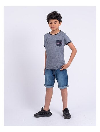 T-shirt a maniche corte girocollo puro cotone NABASTIL-J