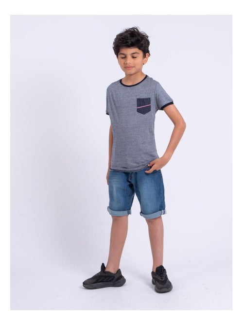 T-shirt a maniche corte girocollo puro cotone NABASTIL-J - Kiabi