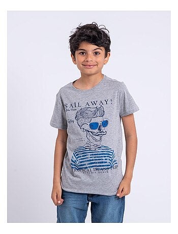 T-shirt a maniche corte girocollo puro cotone NOUMICK-J