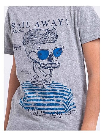 T-shirt a maniche corte girocollo puro cotone NOUMICK-J