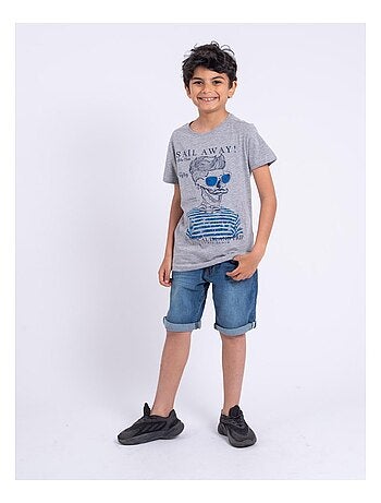 T-shirt a maniche corte girocollo puro cotone NOUMICK-J