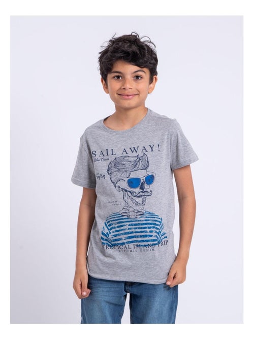 T-shirt a maniche corte girocollo puro cotone NOUMICK-J - Kiabi