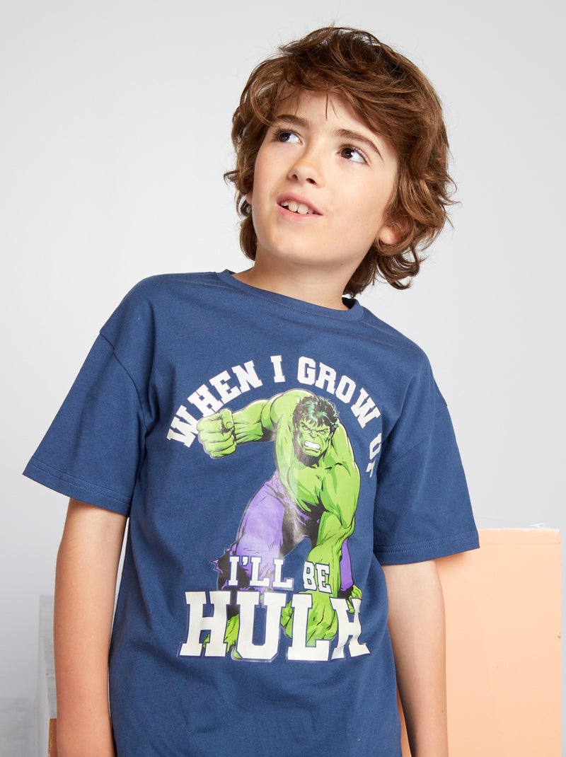 T-shirt a maniche corte 'Hulk' Blu - Kiabi