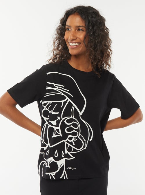 T-shirt a maniche corte 'I Puffi' - Kiabi