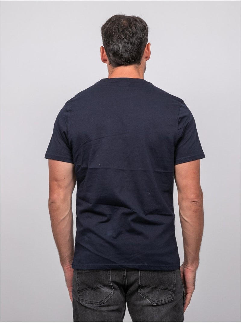 T-shirt a maniche corte in cotone con stampa auto da corsa jigator Blu marino - Kiabi