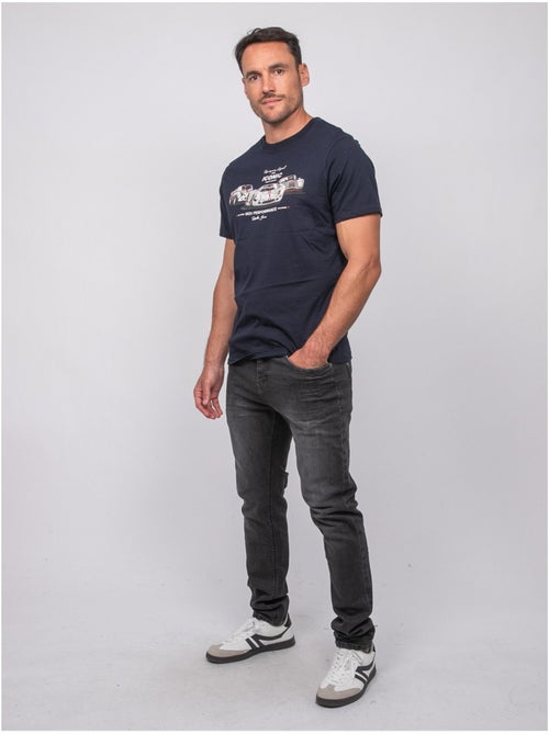T-shirt a maniche corte in cotone con stampa auto da corsa jigator - Kiabi