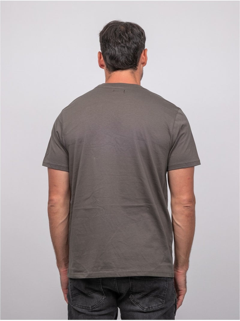 T-shirt a maniche corte in cotone con stampa auto da corsa jigator Cachi - Kiabi