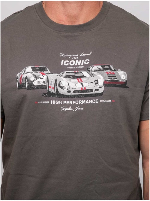 T-shirt a maniche corte in cotone con stampa auto da corsa jigator - Kiabi T-shirt a maniche corte in cotone con stampa auto da corsa jigator - Kiabi