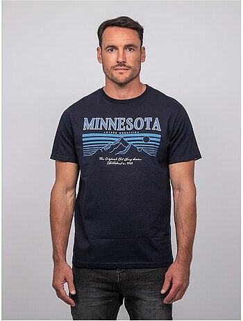 T-shirt a maniche corte in cotone con stampa montagna jampago