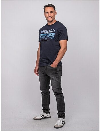 T-shirt a maniche corte in cotone con stampa montagna jampago