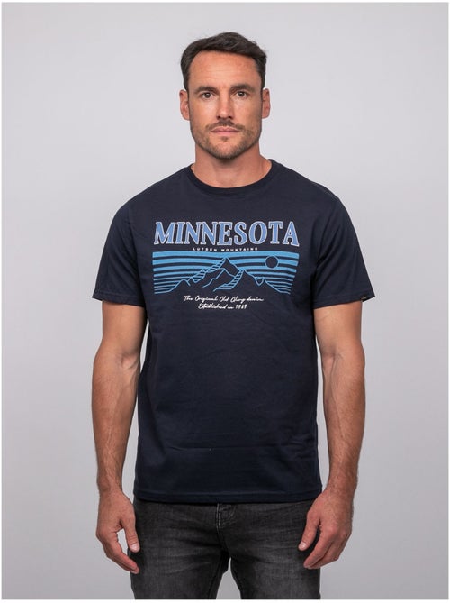 T-shirt a maniche corte in cotone con stampa montagna jampago - Kiabi T-shirt a maniche corte in cotone con stampa montagna jampago - Kiabi