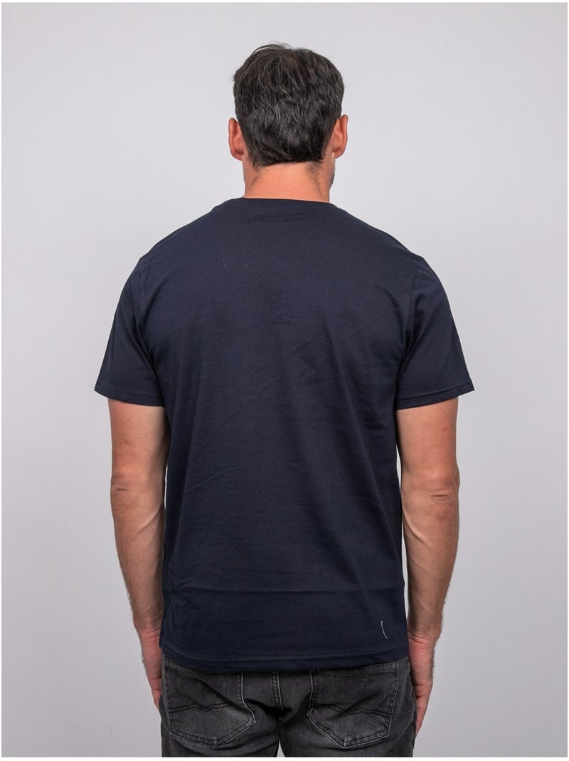 T-shirt a maniche corte in cotone con stampa montagna jampago Blu marino - Kiabi